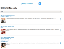 Tablet Screenshot of behonestbeauty.com